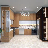 کابینت آشپزخانه پاکچوب (ریاپو ۳) هایگلاس روکش چوب|مصالح و تجهیزات ساختمان|مشهد, وکیل‌آباد|دیوار