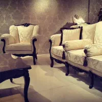 مبلمان ۷ نفره ناهار خوری ۸ نفره آینه و کنسول