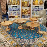 سرویس پذیرایی برنجی اصلی مناسب جهیزیه،پرکار سنگین|ظروف سرو و پذیرایی|مشهد, چهارباغ|دیوار