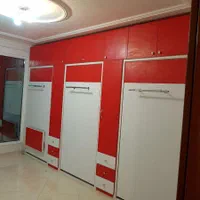 تخت تاشو یکنفره عمودی/مدرن/کمد دیواری/تخت جک دار|تخت و سرویس خواب|کرمانشاه, |دیوار
