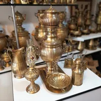 سماور ذغالی کاواک برنجی زغالی گازی منقل سماوری