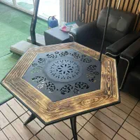 چتر آتشدان چوبی باغی تمام چدن سایبان|کوهنوردی و کمپینگ|تهران, تهرانسر شرقی|دیوار