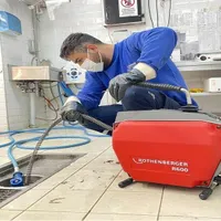 لوله بازکنی با فنربرقی و تخلیه چاه