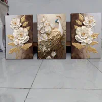 تابلو نیلوفر دکوراتیو مجموعه سه عدد شاسی مدرن|تابلو، نقاشی، عکس|بروجرد, |دیوار