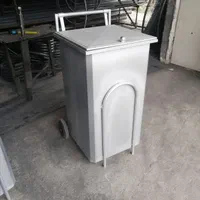 سطل زباله گالوانیزه. سطل آشغال 240لیتری