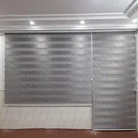فروش پرده زبرا سفید طوسی پر طرفدار|پرده، رانر، رومیزی|قم, زاویه|دیوار