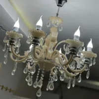 لوستر  بلند درباری وارداتی  و ۸ شاخه کریستالی،|لوستر و چراغ آویز|اهواز, کیانپارس |دیوار
