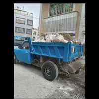 حمل نخاله ناخاله  خاکبرداری ماسه شن با نیسان کمپرس