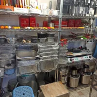 ترولی قابلمه تفلون دیگ سیخ جوجه سیخ کوبیده استیل|کافی‌شاپ و رستوران|کرج, اصفهانی‌ها|دیوار