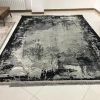 فرش بامبو، الیاف گیاهی، ۹ متری،مشکی طوسی|فرش|لاهیجان, شقایق|دیوار