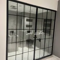 درب شیشه ای ریلی طرحدار کد۹|مصالح و تجهیزات ساختمان|تهران, خاوران|دیوار