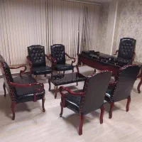 میز مبل تریبون پولیش پایه عصایی کلاسیک مدرن چستر|دفتر کار|خرمشهر, |دیوار