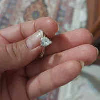 انگشتر تک نگین نقره|جواهرات|کرمانشاه, |دیوار