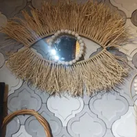 حصیربافی سنتی و شیک کلبه حصیری باجک دو|صنایع دستی و سایر لوازم تزئینی|قم, باجک دو|دیوار