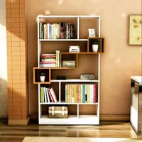 کتابخانه و بوفه جاکتابی طرح موج