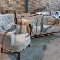مبل استیل کلاسیک و راحتی مدل سزار کویین فرانسوی
