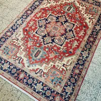 قالیچه دستباف هریس تبریز آنتیک نقش تاجری رنگ گیاهی|فرش|تهران, بازار|دیوار