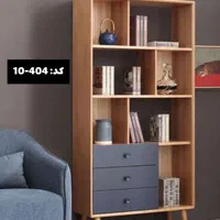 کتابخانه‌ تمام MDF و قفسه بدون محدودیت طرح کد 102