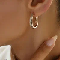 گوشواره حلقه ای ژووپینگ|بدلیجات|کرمانشاه, |دیوار