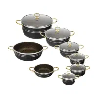 سرویس قابلمه مدل2026 چُدن کف زنبوری FORJ جدید|ظروف پخت‌وپز|یزد, |دیوار