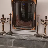 آینه شمعدان برنز|آینه|قم, شهرک امام حسین|دیوار