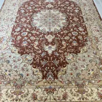 فرش ۶ متری دستباف چله ابریشم علیا مسی