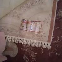 فرش ۳/۴رنگ کرم وگلبهی ویک فرش لاکی ۱۲ متری