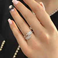 انگشتر مارکیز دو طرفه کد31-210 نقره سازی رضازاده