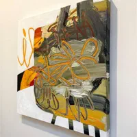 نقاشی ابستره تابلوی مدرن دکوراتیو اکریلیک برجسته|تابلو، نقاشی، عکس|تهران, جنت‌آباد شمالی|دیوار
