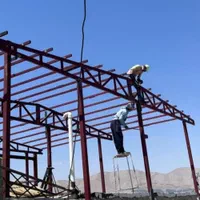 اجرای سقف سوله شیروانی ساخت خرپا