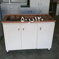 کابینت زیر سینگ ظرفشویی. سه درب زیر ظرفشویی