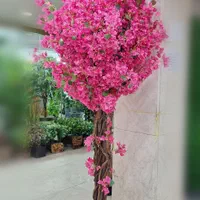 تزئین دکور مرکز خرید/ درختچه شکوفه مصنوعی|گل مصنوعی|تهران, آهنگ|دیوار