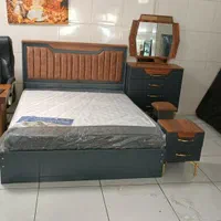 تخت چوبی هالوژن دار|تخت و سرویس خواب|الوند, |دیوار