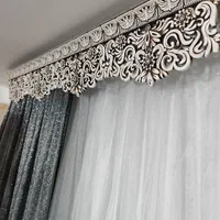 پرده.چوب پرده.کتیبه.دکور پرده همه باهم|پرده، رانر، رومیزی|تهران, مسعودیه|دیوار