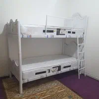 تخت دو طبقه 90×200/تمام ام دی /|تخت و سرویس خواب|ارومیه, |دیوار