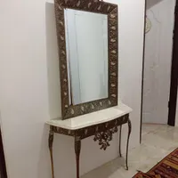 آینه و کنسول برنجی