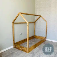 تخت خواب کودک و نوجوان روستیک دکور مدل مونته سوری|تخت و سرویس خواب|تهران, یافت آباد جنوبی|دیوار