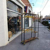 رگال استند مشکی طلایی چوبلباسی خور|جاکفشی، کمد، دراور|اصفهان, پوریای ولی|دیوار