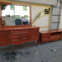 آینه کنسول چوبی|بوفه، ویترین، کنسول|کرج, پیشاهنگی|دیوار