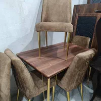 نهارخوری شرکتی پایه فلزی مدل خراطی|میز و صندلی غذاخوری|کاشان, |دیوار