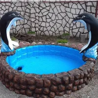 مجسمه تندیس حیوانات محوطه بتنی فایبرگلاس|مجسمه، تندیس، ماکت|آبادان, |دیوار