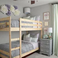 تخت دوطبقه تمام چوب