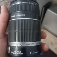 لنز55*250کنون کلملا سالم