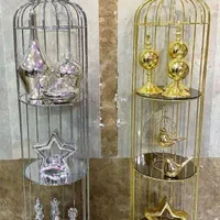 استند گنبدی قفس کنارسالنی فلزی فورتیک دکوری تزئینی