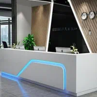 کانتر منشی پیشخوان آموزشگاه کتابخانه کابینت صندلی