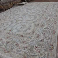 فرش نه متری ۱۲۰۰شانه کاشان گل برجسته