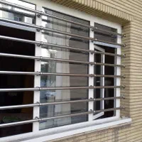 نرده استیل محافظ حفاظ لوله ای استیل پیچ رولپلاکی