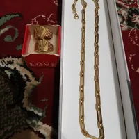 گردنبند و انگشتر استیل