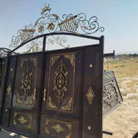 درب حیاط باغ تاجدار فرفورژه مدل صدفی 089 المهدی|مصالح و تجهیزات ساختمان|تبریز, |دیوار