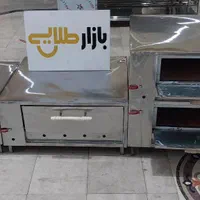 فر پیتزا صندوقی دوطبقه داخل مغازه ساندویچی تاپینگ
